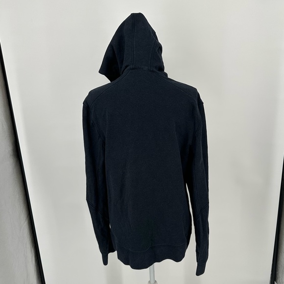 Lululemon Cross Cut Hoodie Heathered Inkwell Full Zip French Terry Medium - Picture 8 of 13